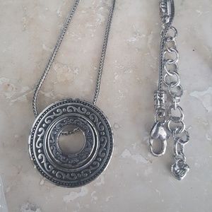Brighton Disc Necklace with Drawstring Pouch